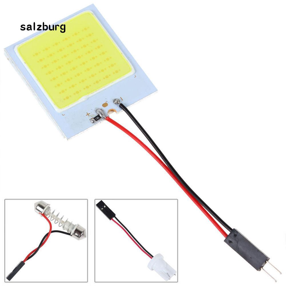 Bảng đèn LED 48 SMD COB T10 4W 12V gắn trần xe hơi tiện dụng