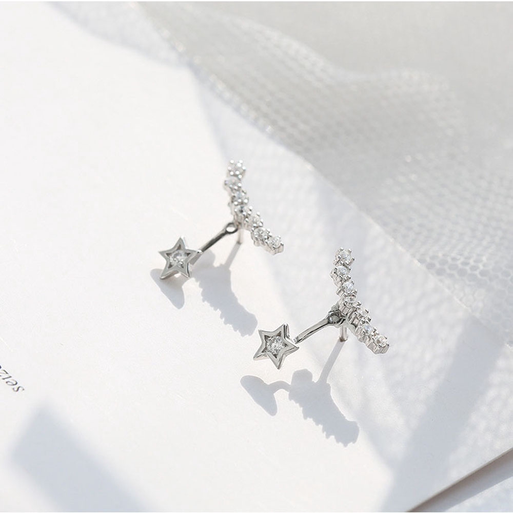 Đôi Bông Tai Ngôi Sao Đính Đá Thời Trang Cho Nữ