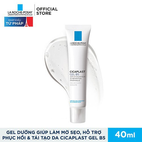 Kem dưỡng dạng gel B5 LaRoche-Posay giúp làm mờ sẹo làm dịu hỗ trợ quá trình phục hồi tái tạo da phù hợp cho trẻ em 40ml