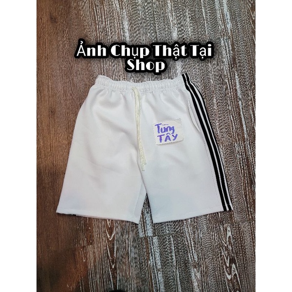 Quần Short thể thao 3 sọc kiểu dáng Unisex nam nữ