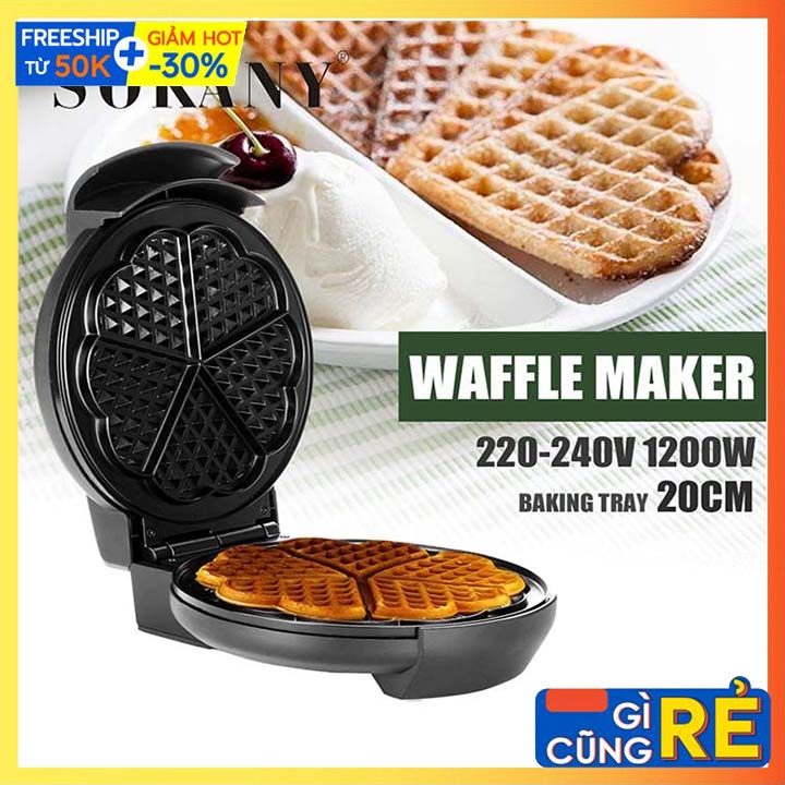 [Mã ELHADEV giảm 4% đơn 300K] Máy làm bánh SOKANY đa năng, bánh bông lan, bánh waffle