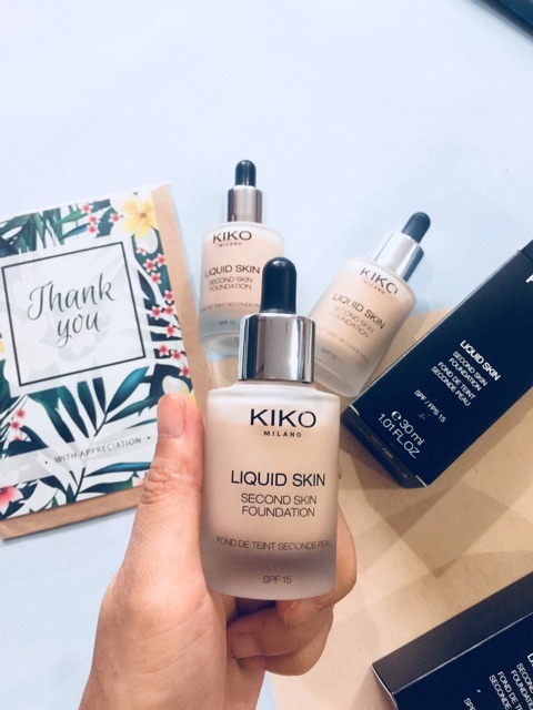 [HÀNG CHÍNH HÃNG] KEM NỀN KIKO LIQUID SKIN FOUNDATIOn Không Gây Bếp Dính