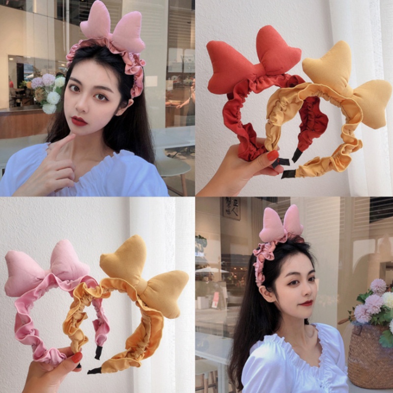 Băng Đô Cài Tóc Rửa Mặt Không Trơn Họa Tiết Hoạt Hình