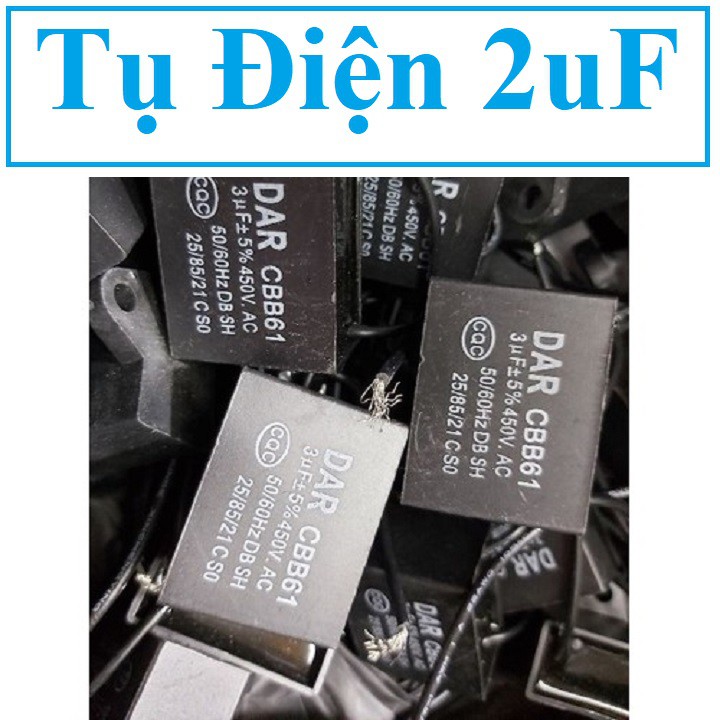 Tụ quạt điều hòa - Tụ 2uF 450V