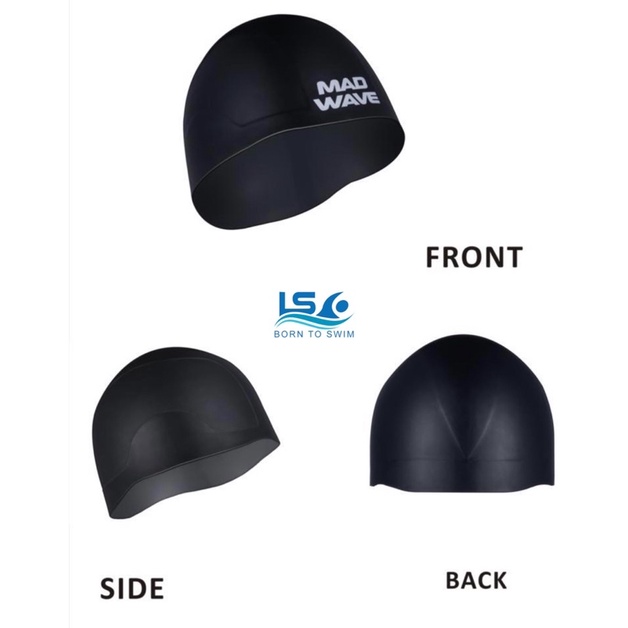 Mũ Bơi 3D MADWADE hàng chính hãng nam nữ