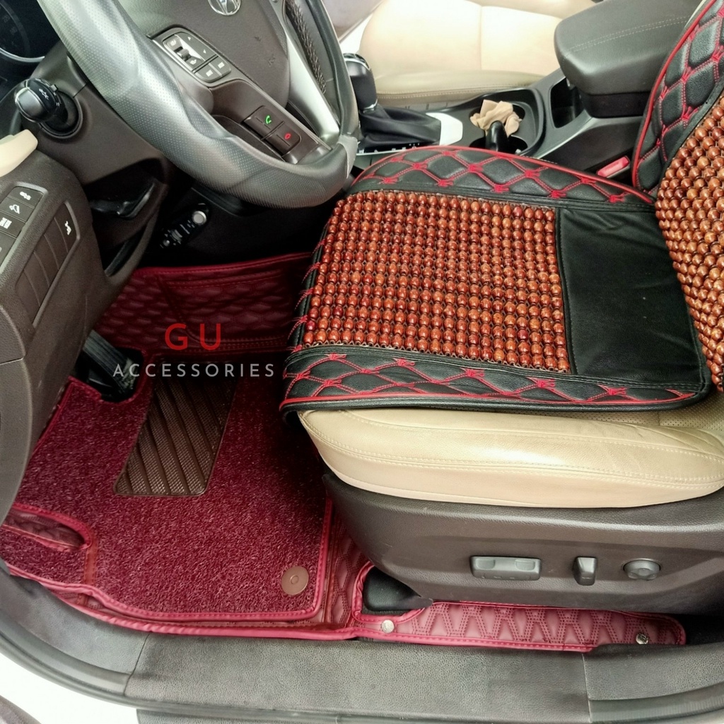 Thảm lót sàn ô tô HYUNDAI I10 Accent Elantra Kona Sonata Tucson chất liệu da cao cấp thiết kế sang trọng cho xe 5 CHỖ GU