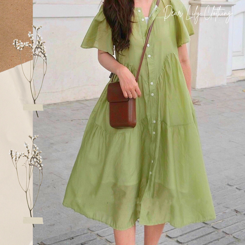 VÁY BABYDOLL XANH BƠ CHO CÔ NÀNG MỘNG MƠ