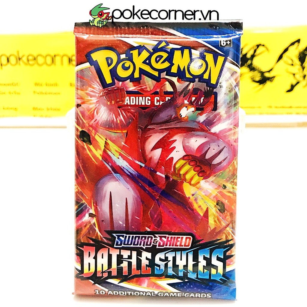 [SIÊU RẺ] 01 Pack Bài Pokemon TCG Battle Styles Chính Hãng Mới 100% - Túi Thẻ Bài Pokemon (Art Ngẫu Nhiên)