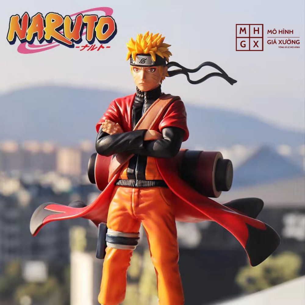 Mô Hình Uzumaki Naruto cao 30cm . Hokage Làng LÁ Jinchuriki Cửu Vĩ Shippuuden - Tượng Figure Naruto