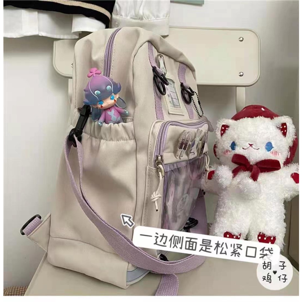 Balo Đi Học Cỡ Lớn Đa Năng Phong Cách Harajuku Thời Trang Nhật Hàn
