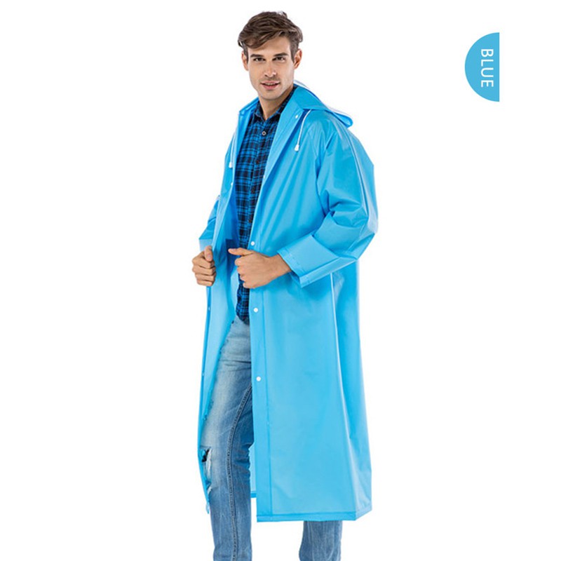 Áo Mưa EVA Dày Chống Thấm Nước Có Mũ Trùm Tiện Dụng