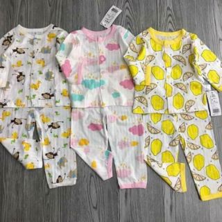 Combo 3 bộ cotton giấy cực đẹp cho bé