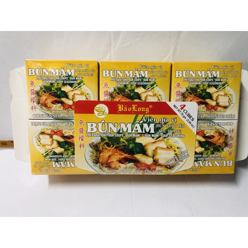 Viên gia vị Bún mắm BẢO LONG (12 hộp)