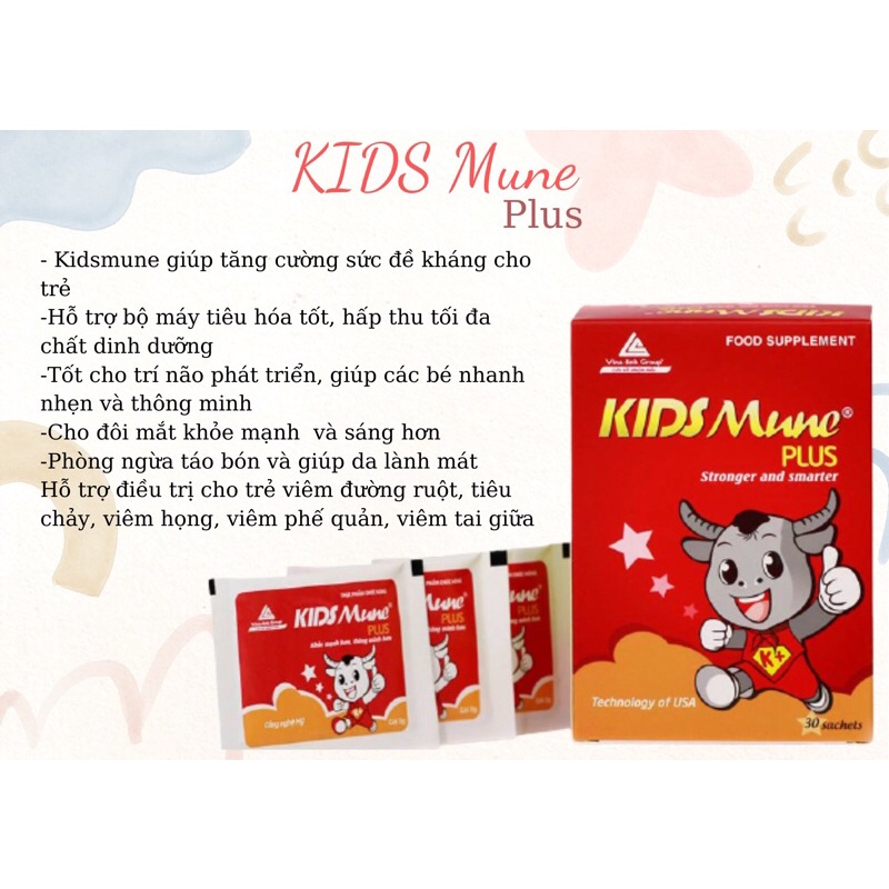 KIDSMune - Hỗ trợ tiêu hoá cho trẻ