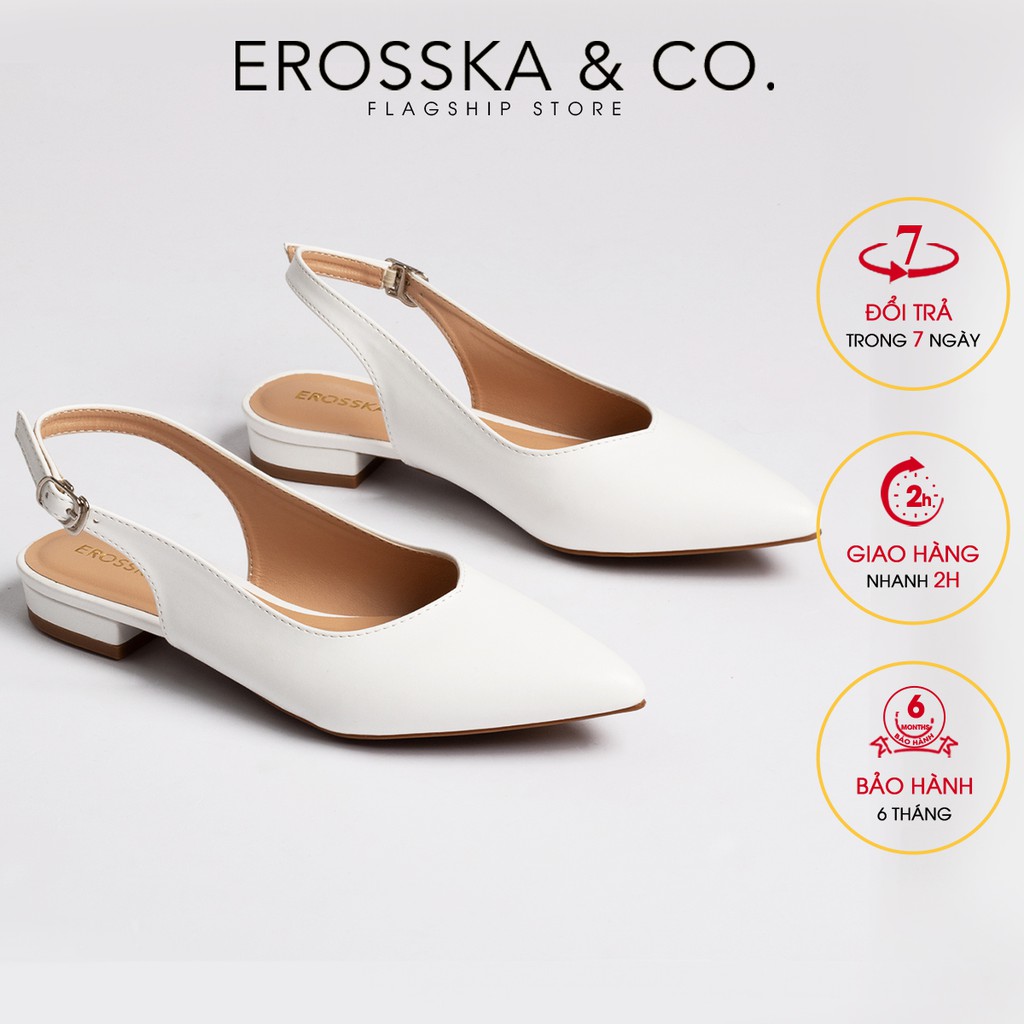 Giày Nữ Đế Bệt Mũi Nhọn Erosska EL001