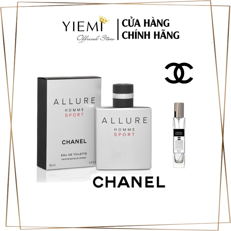 Hot Nước Hoa quyến rũ, nước hoa Chanel Allure Homme Sport Cho Nam. mẫu thử (5/10/20ml)