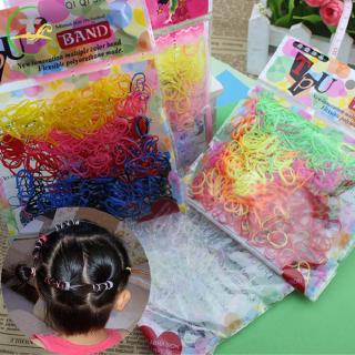 Dây Buộc Tóc Cao Su Cỡ Nhỏ Dùng Một Lần Cho Bé Gái