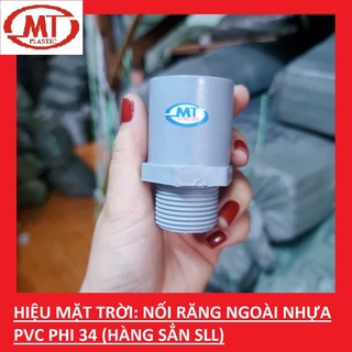 Nối răng ngoài 21, 27,34 nhựa pvc hiệu mặt trời