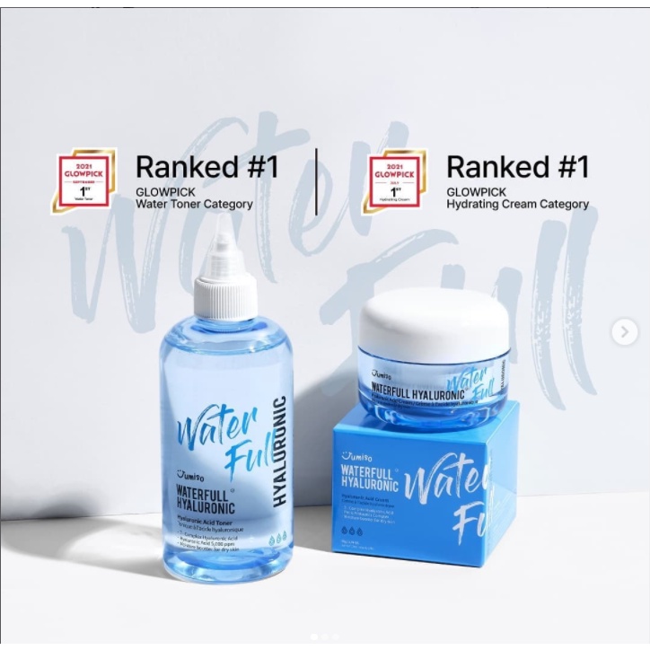 Nước hoa hồng cân bằng da, cấp nước, cấp ẩm sâu dành cho da khô ráp, thiếu ẩm Jumiso Waterfull Hyaluronic Acid Toner