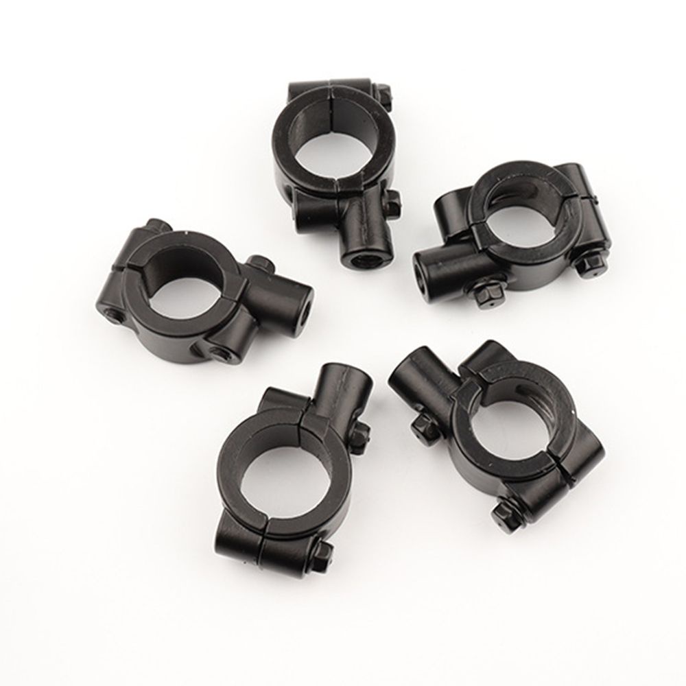 Set 2 kẹp gương chiếu hậu bằng nhôm màu đen thông dụng cho xe máy