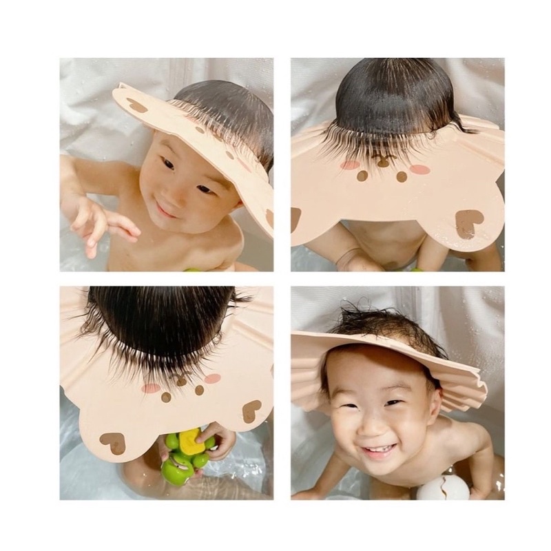 Mũ Tắm Chắn Nước Xuất Hàn Cho Bé