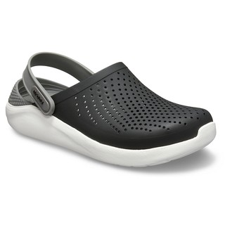 DÉP SỤC CROCS LITERIDE CHO CẢ NAM VÀ NỮ MÀU ĐEN ĐẾ TRẮNG