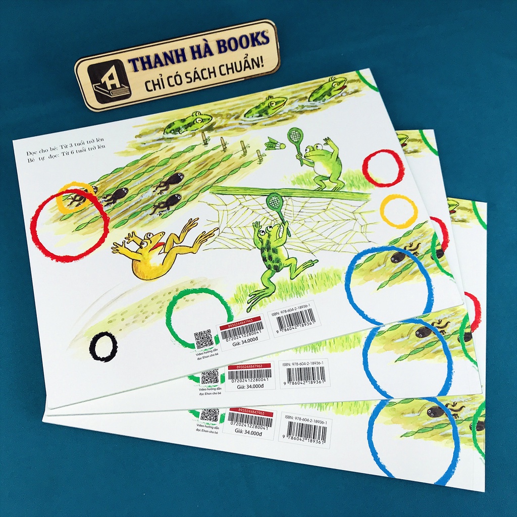 Sách - Tranh Truyện Ehon Nhật Bản - Bé tập quan sát với ehon 1 - 6 tuổi - Kerolympic: Đại Hội Thể Thao Ếch Ộp