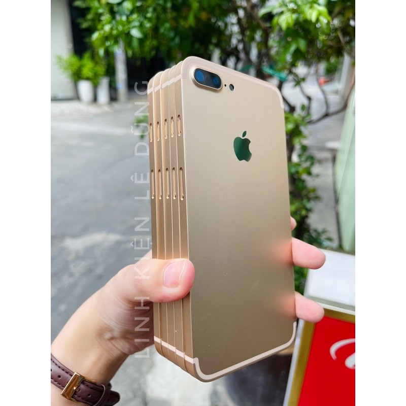 🔥 MÀU MỚI 🔥 Vỏ iphone 7Plus viền vuông màu gold kèm phím