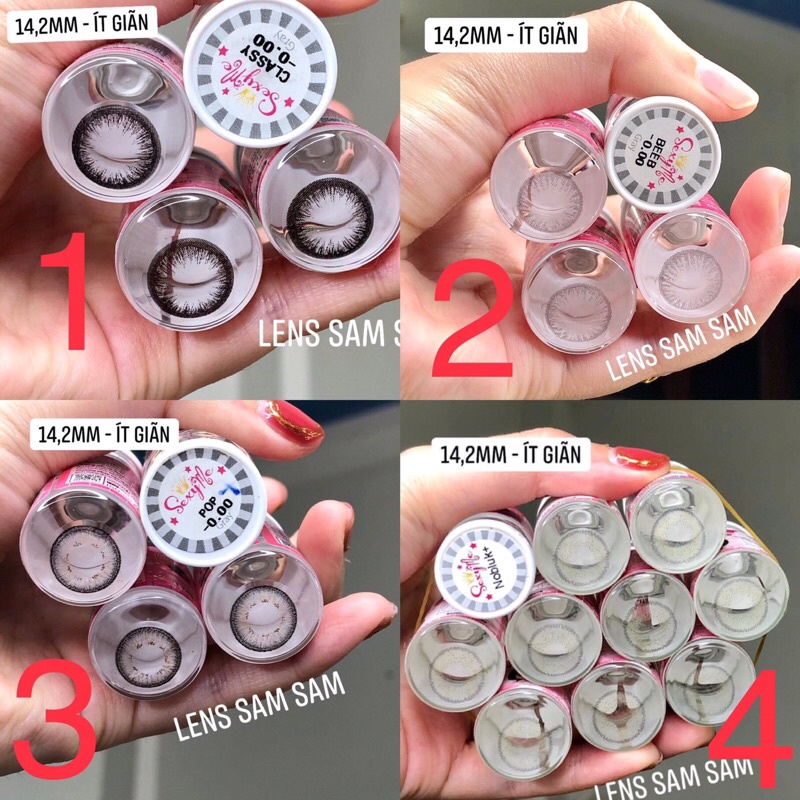 Lens Xám Hàn size ít giãn 14,2mm Vassen Sexy Me Korea ( date xa 2023-2024)