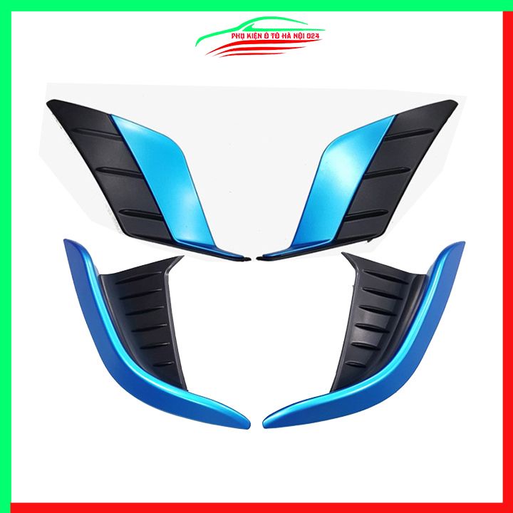 Ốp viền đèn gầm trước sau xe Cross 2020-2022 xanh mạ Crom chống trầy trang trí làm đẹp xe