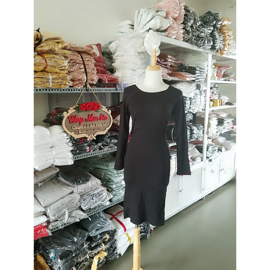 (VIDEO+HÌNH THẬT) Đầm Body Tay Dài Xoắn Eo Mẫu Mới Cực Sang | BigBuy360 - bigbuy360.vn