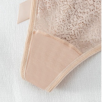 Quần lót nữ Lọt Khe Sexy, Quần Chip Ren thiết kế dây đan chéo đính nơ sau gợi cảm quyến rũ NĐ12