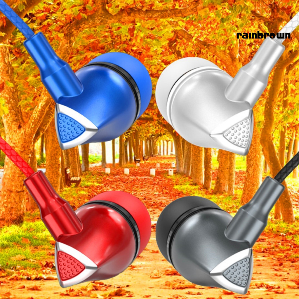 /REJ/ Universal In-ear Headphones Heavy Bass Sports Stereo Music Headset with Mic