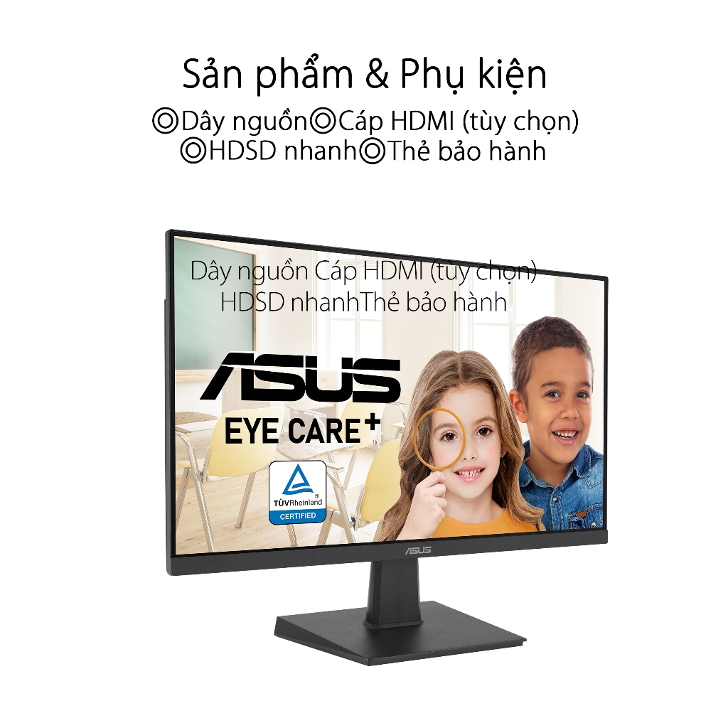 Màn Hình ASUS VA27EHF 27" IPS 1ms MPRT 100Hz Viền Mỏng Bảo Vệ Mắt