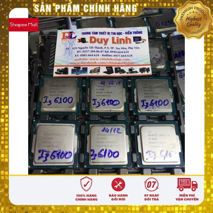 Siêu sale_ CPU intel core i3 6098P / i3 6100 / i3 7100/ i3 7350K socket 1151 tặng kèm keo tản nhiệt