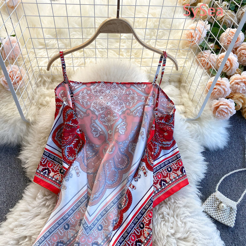 Áo 2 dây dáng ngắn thời trang mùa hè quyến rũ xinh xắn cho nữ