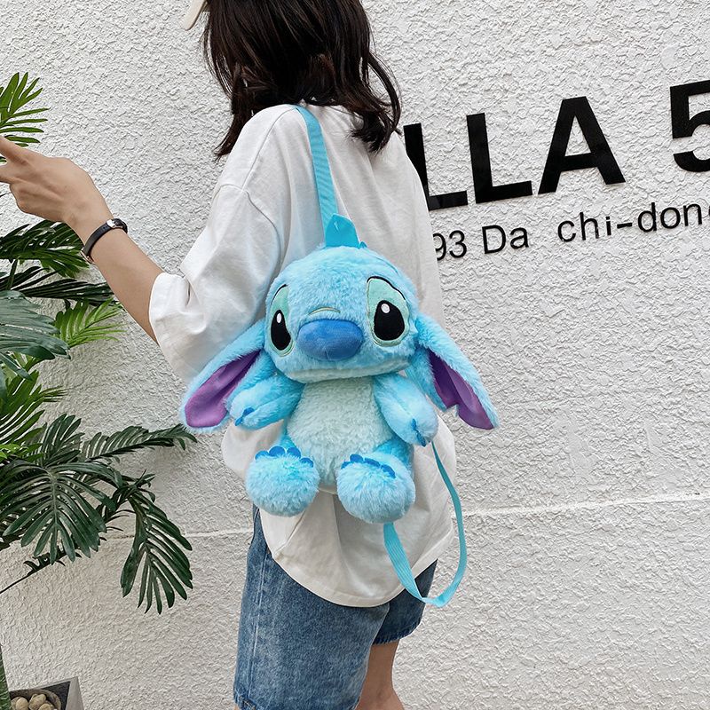 Ba Lô Đeo Vai Cỡ Nhỏ Kiểu Hoạt Hình Stitch Nhồi Bông Thời Trang 2022 Cho Nữ