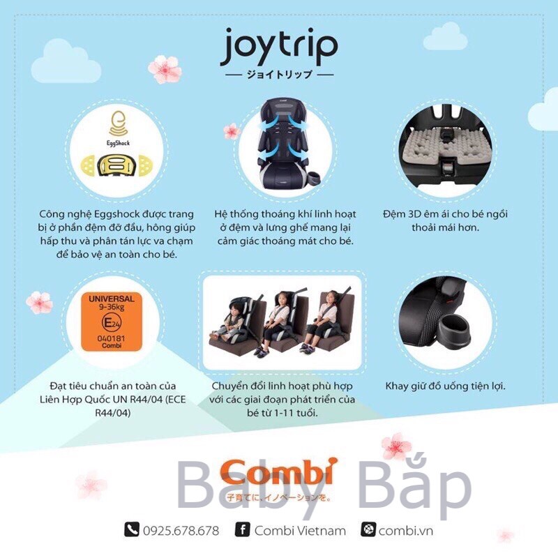 Ghế Ngồi Ô Tô Nhật Bản COMBI JOYTRIP PLUS