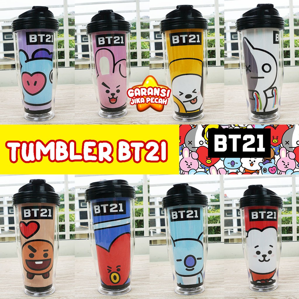 Bình Nước Họa Tiết Bt21 Phiên Bản 1 - Unofficial Merchandise Kpop Bts