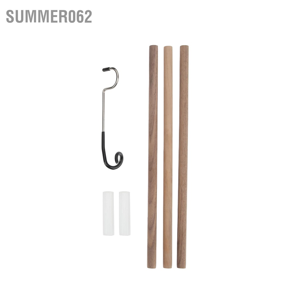 Summer062 Đèn gấp Cực Walnut Lantern Đứng nhẹ di động để cắm trại dã ngoại Câu cá Đồ nướng