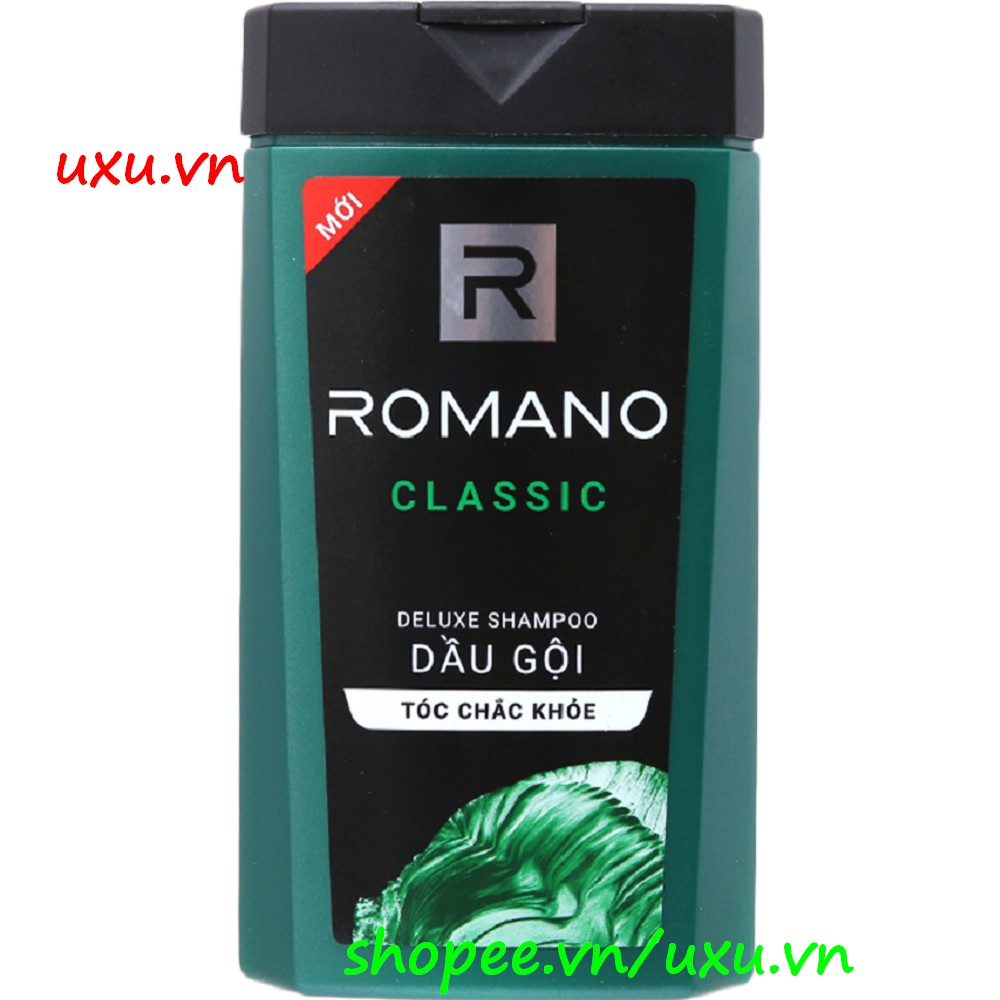 Dầu Gội Đầu 180G Romano Classic Cho Tóc Chắc Khỏe Thơm Hương Nước Hoa, Với uxu.vn Tất Cả Là Chính Hãng.