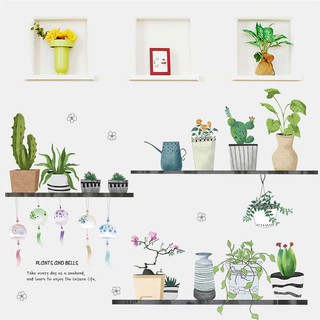 decal dán tường xương rồng