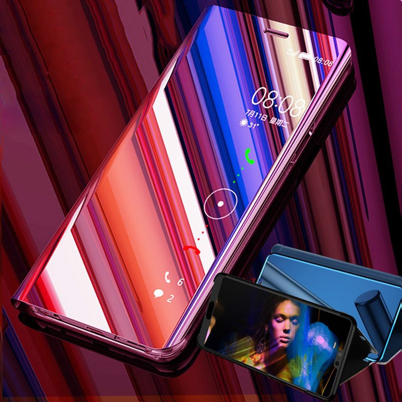 Ốp Điện Thoại Da + PC Cứng Tráng Gương Cho Sony XZ3 / XZ4 / Xperia1 / Xperia10plus / XZ5 / Xperia2 / Xperia1ii / Xperia5ii