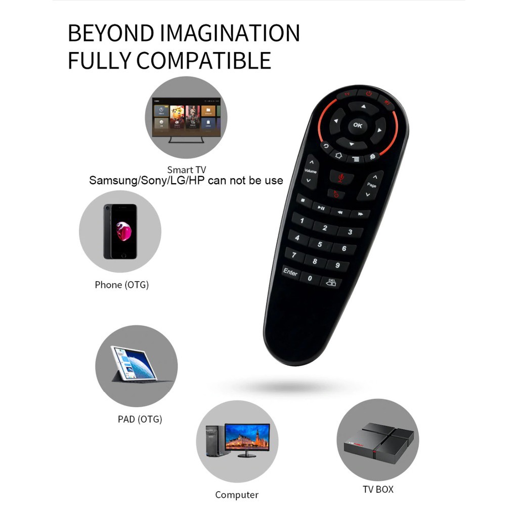 Chuột bay Điều khiển tìm kiếm giọng nói Air Mouse Remote Voice G30 - Chuột bay G30s