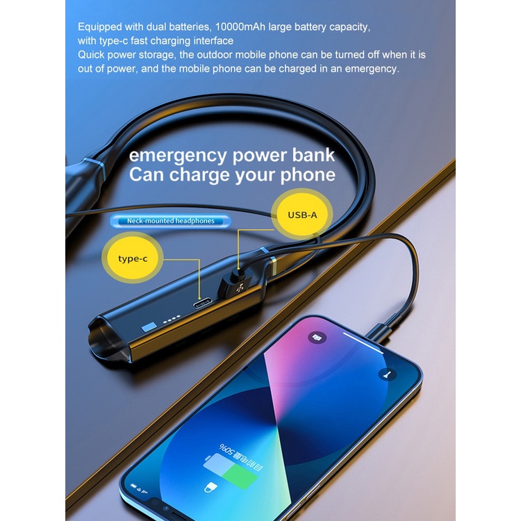 Tai Nghe Bluetooth Không Dây 10000mAh 5000 Tiếng Ồn Chất Lượng Cao
