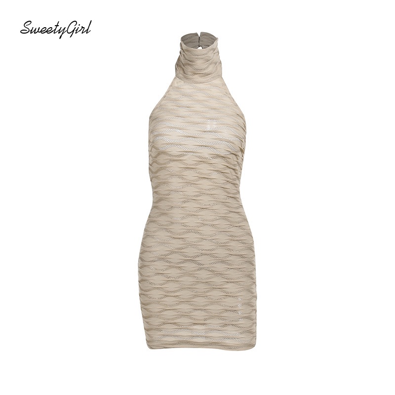 Đầm Cổ Lọ Hở Lưng Quyến Rũ Thời Trang Cho Nữ 2022