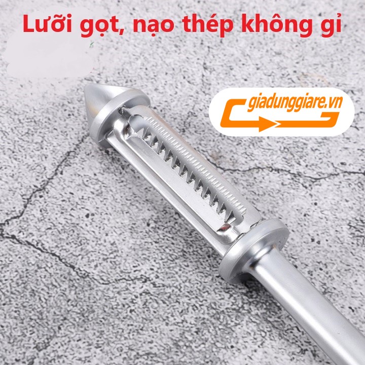 DỤNG CỤ GỌT NẠO BÀO CỦ QUẢ thép không gỉ dao gọt vỏ trái cây inox đa năng 4 in 1 tiện dụng - giadunggiare.vn