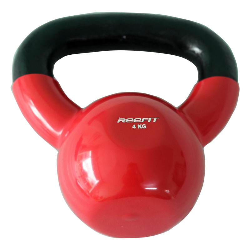 Tạ bình vôi tạ quai xách tạ ấm bọc cao su cao cấp 4kg Reefit Sport