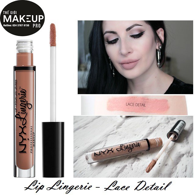 Son kem lì NYX chính hãng Lingerie Liquid Matte Lipstick LIPLI03 Lace Detail