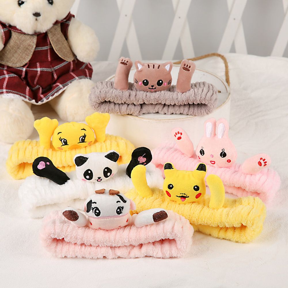 Băng Đô Cài Tóc Vải Bông Hình Pikachu 3d Dễ Thương Phong Cách Hàn Quốc